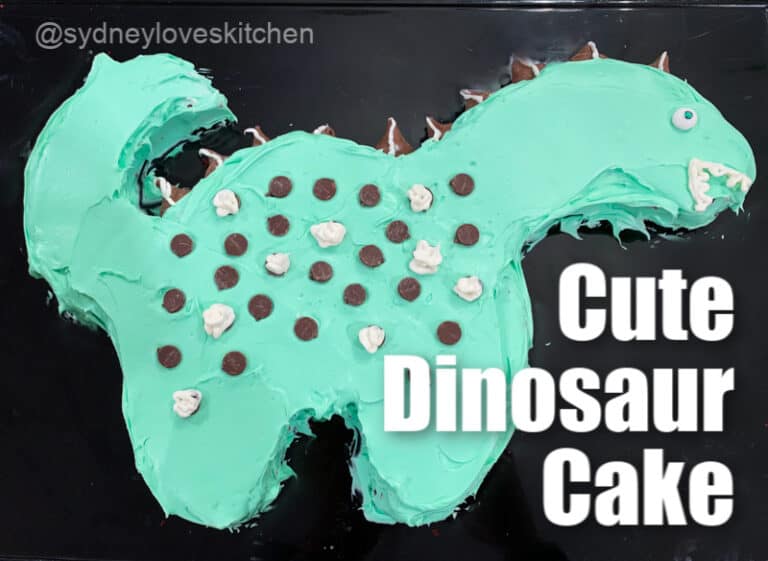 Easy Dinosaur Cake (DIY) - Sydney Love's Kitchen