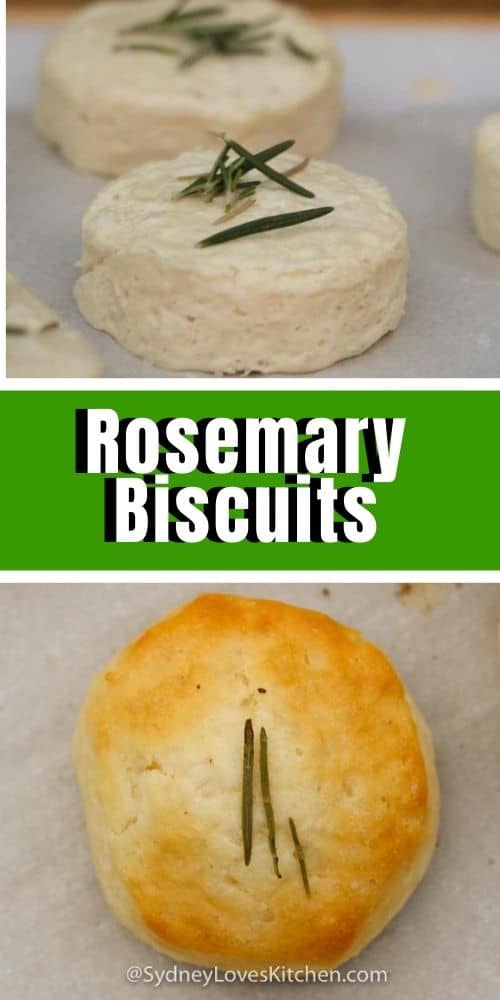 These yummy rosemary biscuits come together quickly with Pillsbury dough and fresh rosemary.